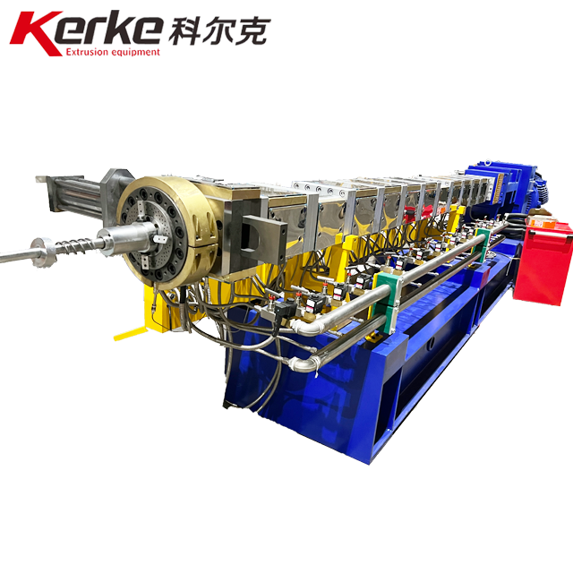 SHJ-65 Twin Screw Compounding Plastic Pelletizer Machines for PE,EVA+CaCO3/hot-cuting Pelletizer